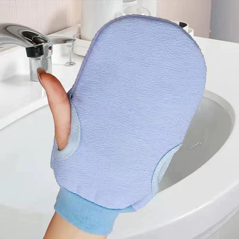 1PC Towel SPA Solid Color Peeling Exfoliating For Shower Cleaning Body Brush Body Massage Body Scrubber Glove Scrub Mitt Rub