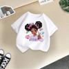 Girls' Cartoon Print Casual Round Neck Short-Sleeve T-Shirt - Summer Collection