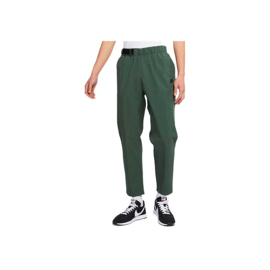 Nike Sportswear Premium Essentials Tapered Woven Sports Trousers Men Bottoms Dark-Green CZ9884-337