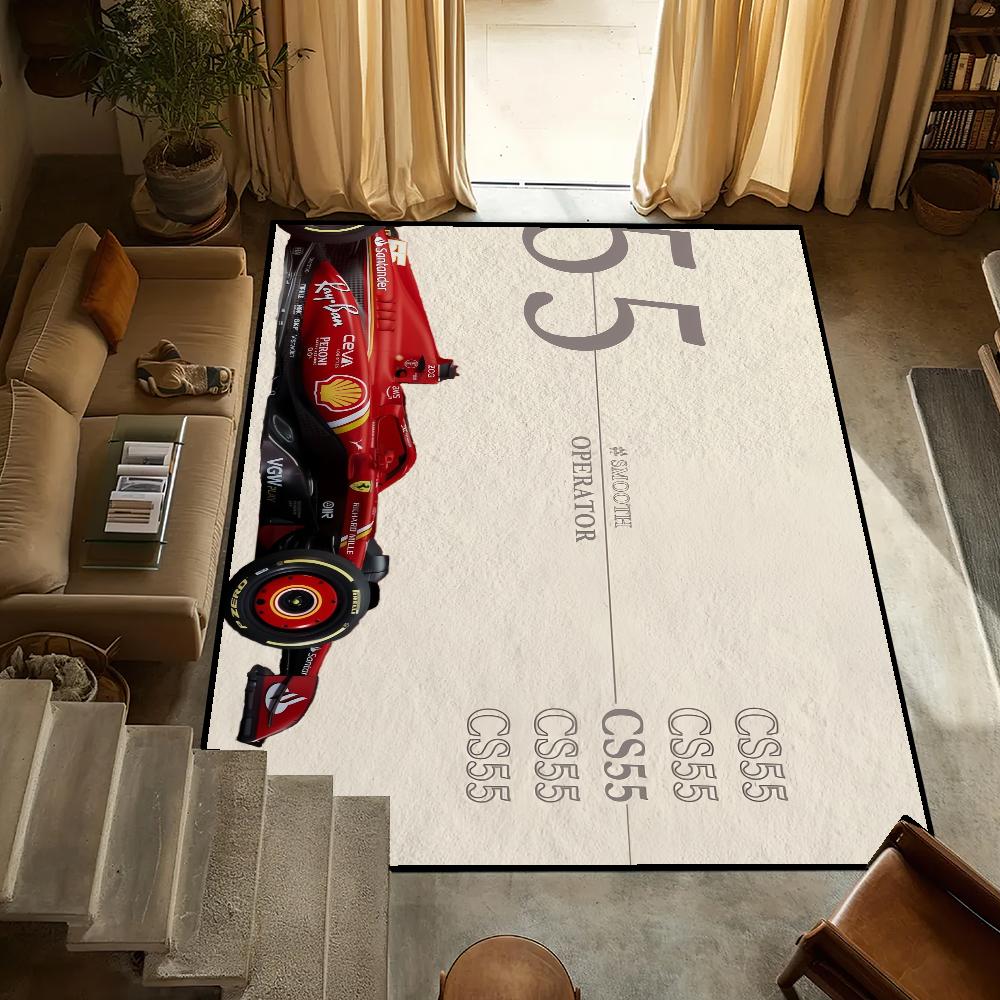 

55 small S-Sainz carpet Anti-Slip Kitchen F-F1 Bedroom Racer Handmade Tufted Rug Carpet C-Carlos Living Room Entrance Decoration 40cm x 60cm
