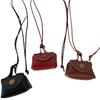 Fashionable Leather Hanging Neck Chain Headphone Bag Charm Neckchain Coin Purse Pendant Necklace for Stylish Outfits