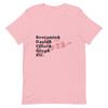 The Cars Names T-Shirt