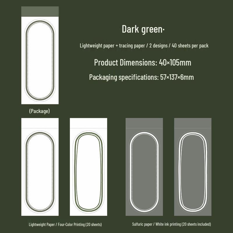 Beautiful Day Mini Sticky Notes Set: Retro Non-Adhesive Journaling Sticker Book