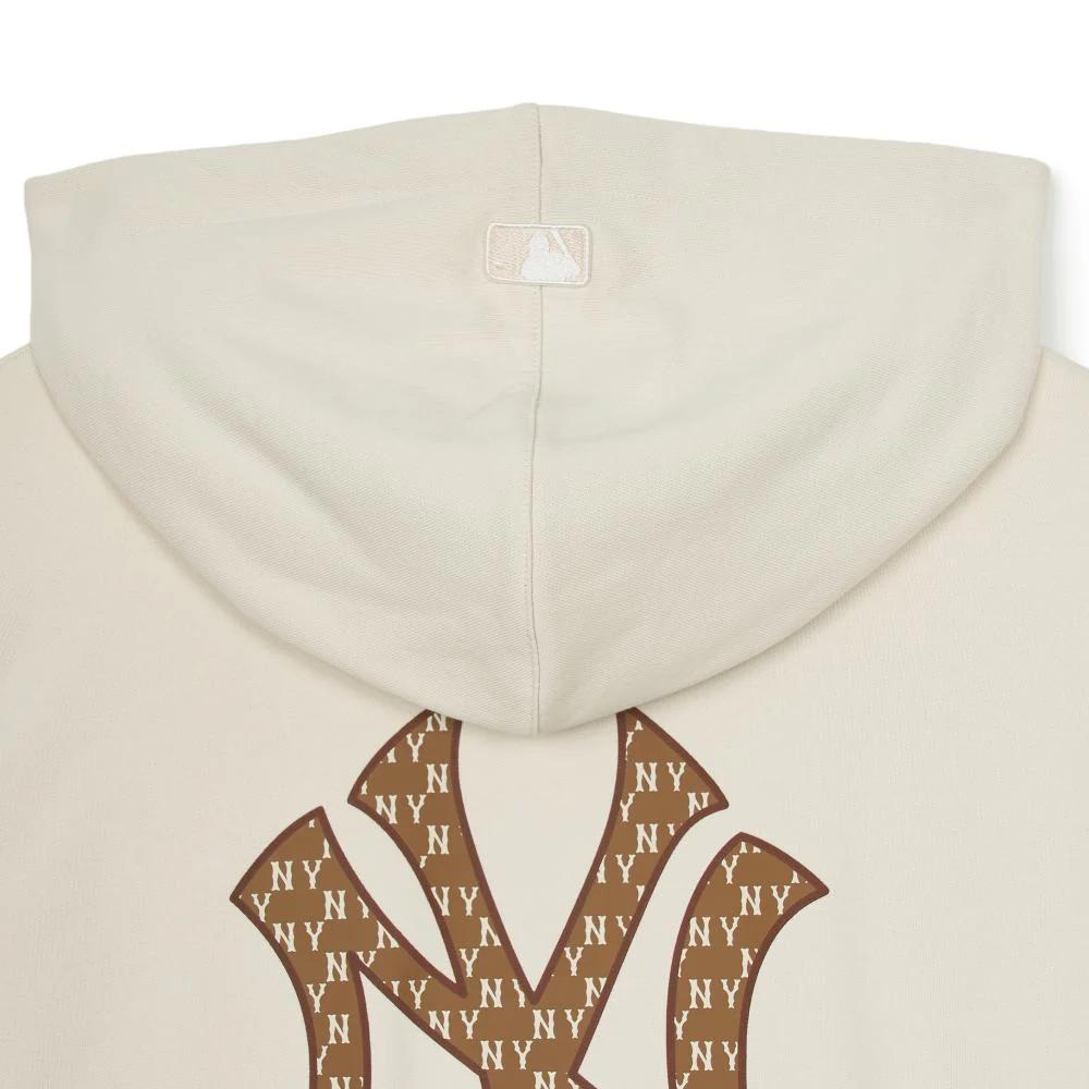 New MLB MONOGRAM New York Yankees Jackets Coats Unisex Dark Cream 3ATRM0544-50CRD