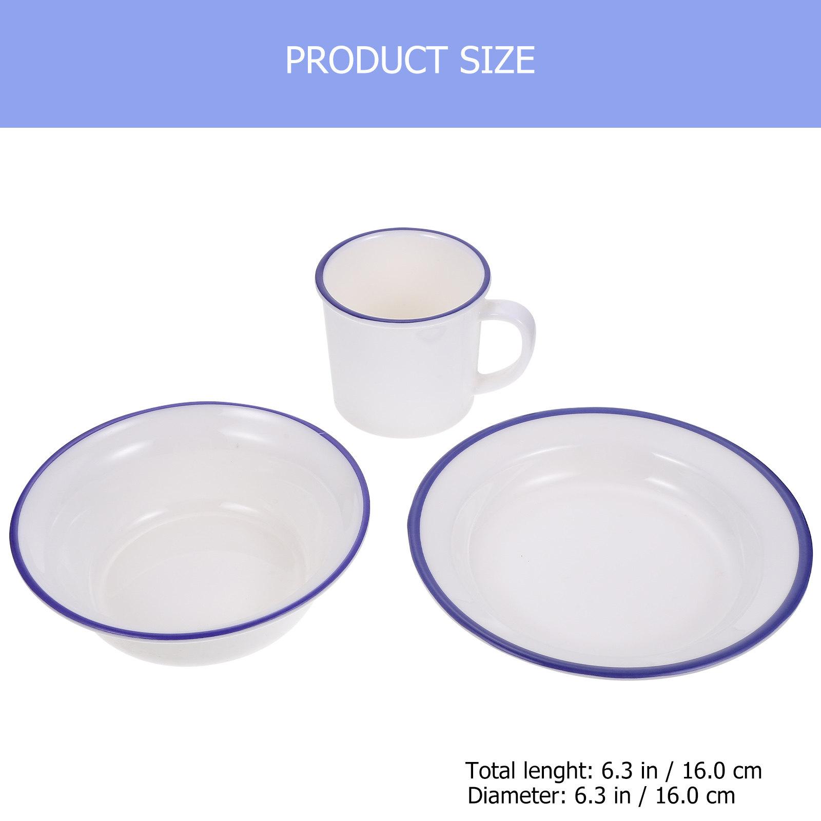 

1Set Vintage Plates and Bowls Sets with Tea Cups Retro Coffee Mug Afternoon Tea Cup Set Home Kitchenware Food Serving Tableware белый