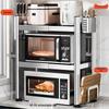 Extendable 3-Tier Kitchen Microwave Oven Storage Rack