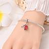 Original Charms Copper Red Suitcase Pendant Beads Fit Bracelet Women Jewelry Making Diy Gift