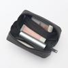 MUJI Wrinkle Nylon Dark Size 15 X 9 X 84473920 Wide-Opening Pouch, Gray, M, Approx. 4.5 Cm,