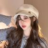 New Autumn and Winter Octagonal Hat Korean Versatile Duck Tongue Beret British Style Baby Hat Women