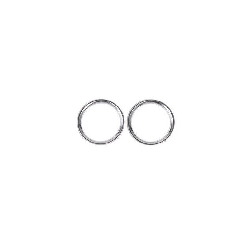 For LR Discovery Sport 2015-2019 Matte Silver A Pillar Speaker Sound Ring Trim