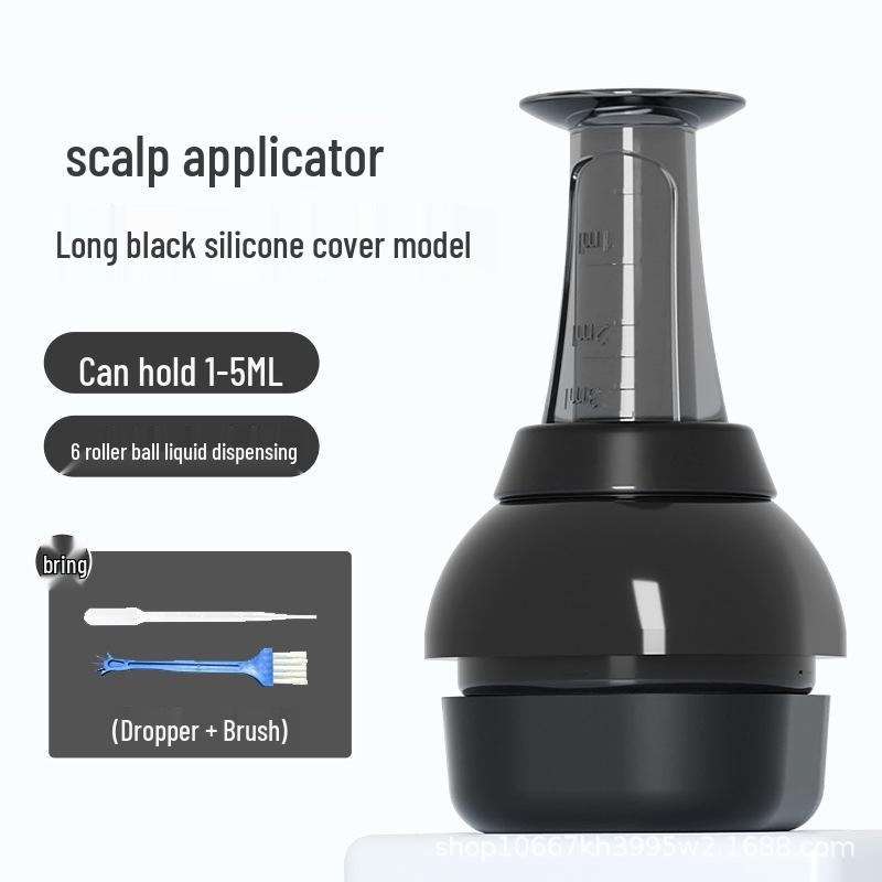 Mino 15ml Large Capacity Scalp Applicator: Portable Hair Strengthening Essential Oil Roller & Massage Comb