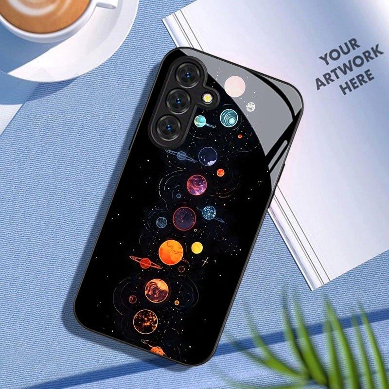 

Чехол для телефона Стекло ТПУ Чехол для телефона для Samsung Galaxy S26 S25 S24 S23 S22 S21 FE, Ultra, Plus Ударопрочный Космические Планеты For Galaxy S26