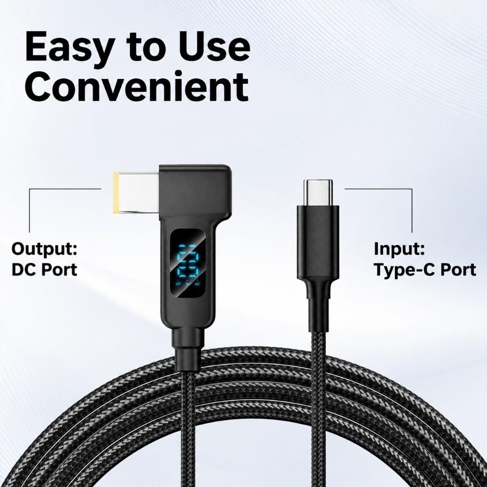 100W PD PD Trigger Charging Cord Digital Display DC Charging Lead Mobile Workstation