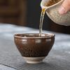 Jianyang Jian Zhan Fornace Ceramica Goccia d'Olio Minerale Originale Corpo in Ferro Tazza del Maestro Tazza da Tè Kung Fu Tazza da Degustazione Set da Tè Tazza da Tè