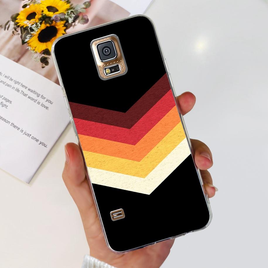 For Samsung Galaxy S5 Case G900F G900I i9600 S 5 Back Cover Cool Painted Soft Silicone Clear Phone Case For Samsung S5 Neo Coque