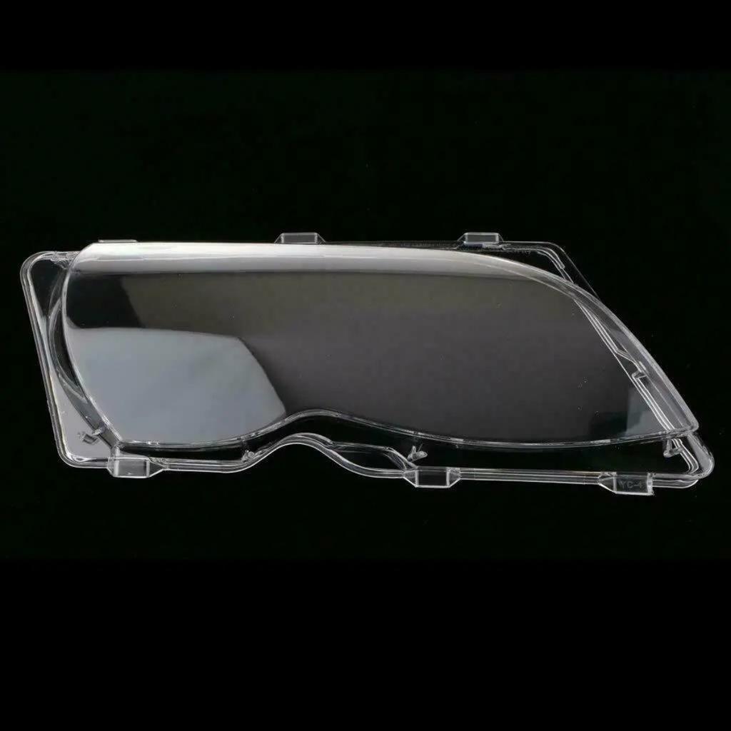 Auto-Scheinwerfer-Licht-Objektivabdeckungen für BMW 3er-Serie E46 318i 320i 325i 4-Türer-Limousine 2002–2005. Scheinwerfer-Lampenabdeckung