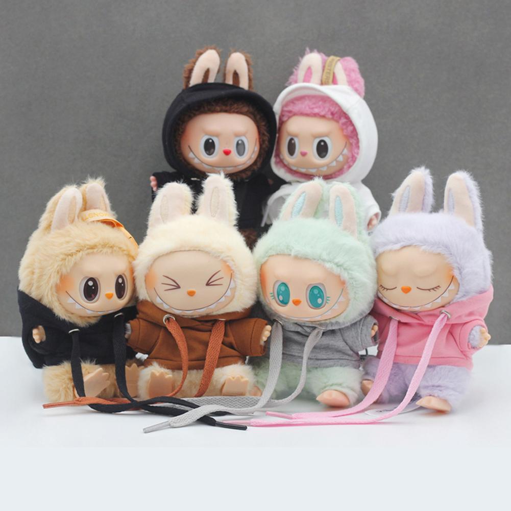 For Labubu Doll Clothes Fashion Clothes Hoodies Doll Clothes Color Match Hoodies Dolls Accessories Cute Decoration Little Cloths