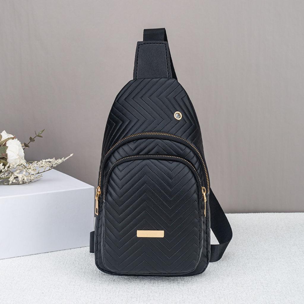 Borsa da Donna, Borsa con Rilievo a Onda, Marsupio, Outdoor, Shopping, Multi Scomparto, Grande Capacità, Borsa a Spalla
