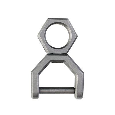 CH5 Titan-Drehschlüssel Typ D, Utility-Schlüsselring mit Schraube, Autoschlüssel, Werkzeug, Schlüsselring, praktisch für den Alltag [MecArmy], Ring, Bügel, Trage-L