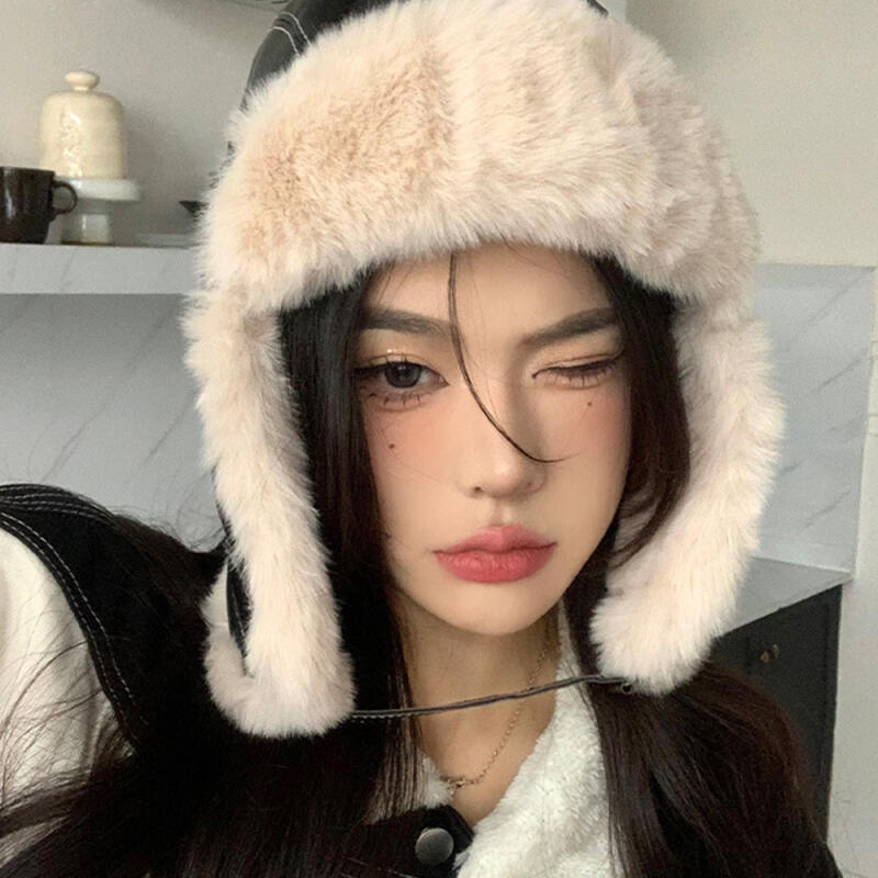 Кожаная шапка-ушанка для байкеров The Cap Bikers C1 Черная C1 Black