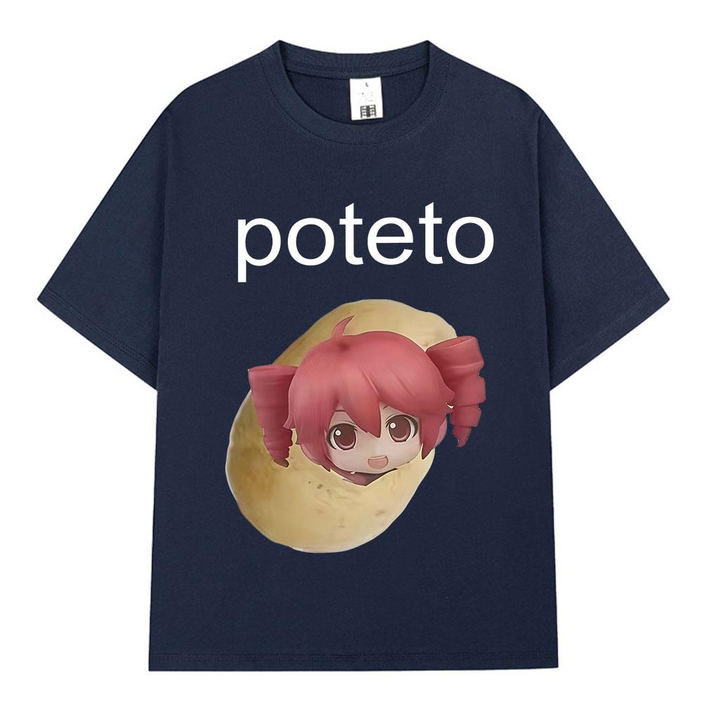 Kasane Teto T Shirt Funny Cute Unisex Women Clothing Fashion Harajuku Tshirts Summer Cotton Oversized Casual Short Sleeve Tshirt