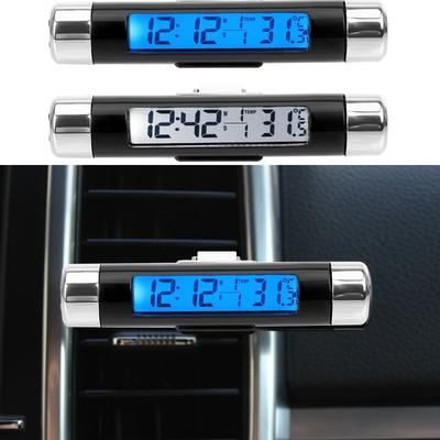 Auto Electronic Clock  Digital Clock Temperature Display Car Thermometer Calendar  Car Digital Time Clock Car Accessory