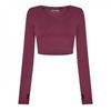 USA Pro Womens/Ladies Cropped Wrap Top