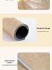 Ultra-Thin Japanese-Style Non-Slip Water-Absorbing Linen-Look Entrance Doormat, 2mm, Cuttable & Machine Washable for Home Hallway