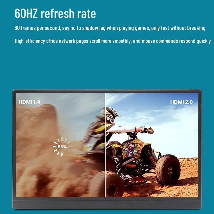 15.6" Touchscreen Portable Monitor - P16A Laptop Secondary Display for PS4/Switch.