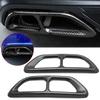 2pcs Carbon Fiber Style Left Right Rear Cylinder Exhaust Tail Pipe Cover Trim For Honda Accord 10th Gen 2018 2019 2020 2021 2022