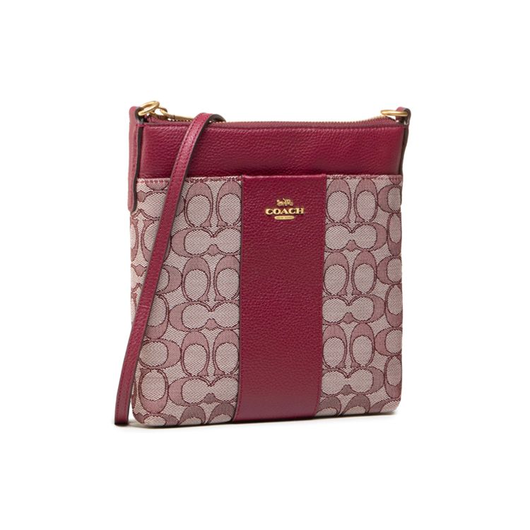

Coach Kitt 20 Classic Monogram Print Leather Shoulder Crossbody Bag Small Women bags Dark-Purple 5475-B4RH5 Basic Set (Bag+Dust Bag)