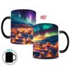 Christmas Northern Lights Color Changing Cup Ceramic Coffee Mug Snowman Christmas Tree