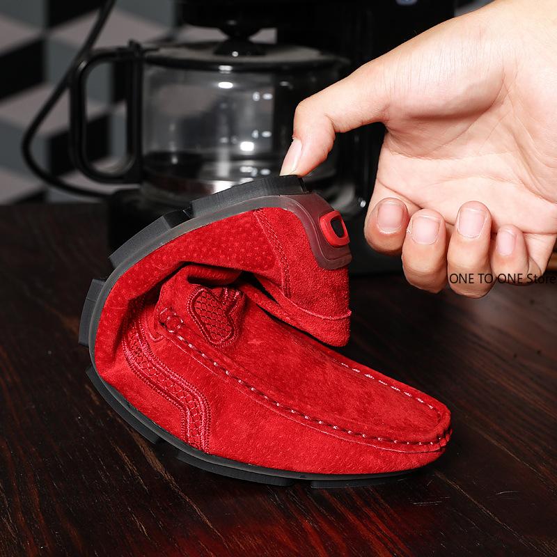 Men Casual Shoes 2024 Fashion Slip-On Moccasin Driving Shoes Soft Comfortable Breathable Flats Sneakers Black Gray Red Loafers