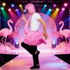 Pink Flamingos Costume Flamingo Hooded Jumpsuits Halloween Cosplay Costumes Flamingo Outfit for Flamingo Themed Party