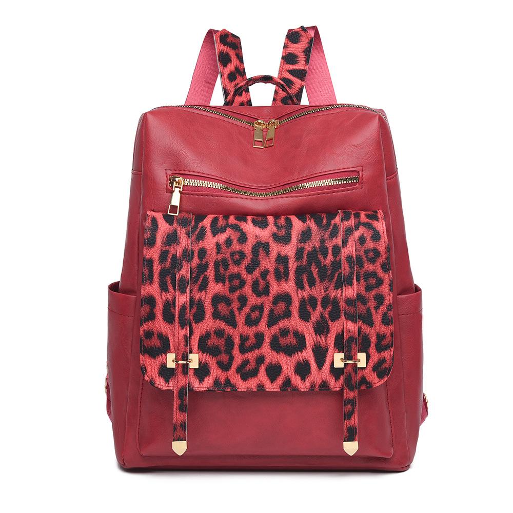 Bag for Women Retro Versatile Backpack for Women Soft Leather College Students Backpack High-end Feeling Outing Backpack