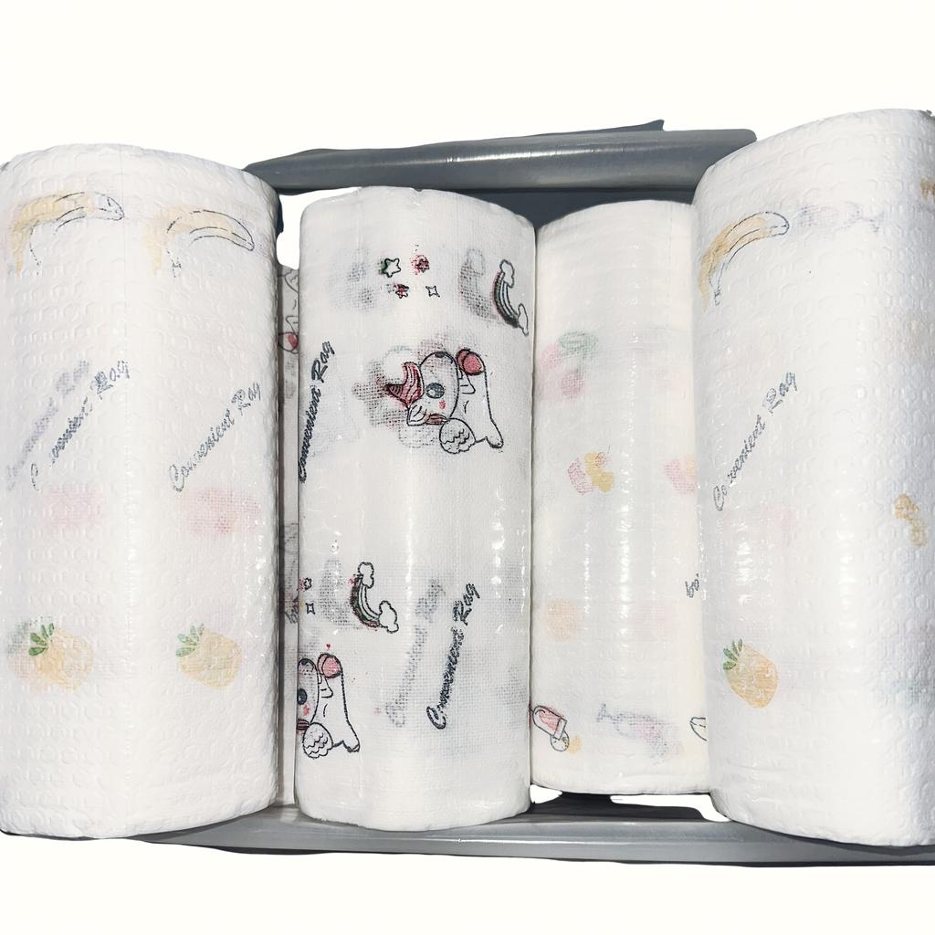 Disposable Household Kitchen Cleaning Paper, Dry and Wet Toilet Paper, Dishwashing Cloth, Oil Absorbing and Absorbent Paper