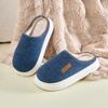Deodorant cotton slippers winter velvet warm thickened non-slip outer wear home cotton slippers winter