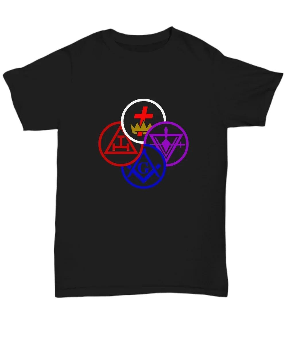 

Masonic York Rite Degrees Royal Arch Cryptic Symbol TShirt 100 Cotton ONeck Short Sleeve Casual Mens Tshirt Size S3XL S