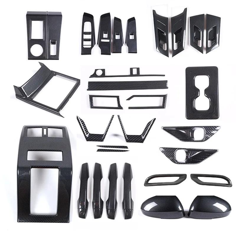For Mitsubishi Outlander 2026 2026 2026 ABS Carbon Fiber Center Console Decoration Inner Door Handle Bowl Cover Trim Accessories
