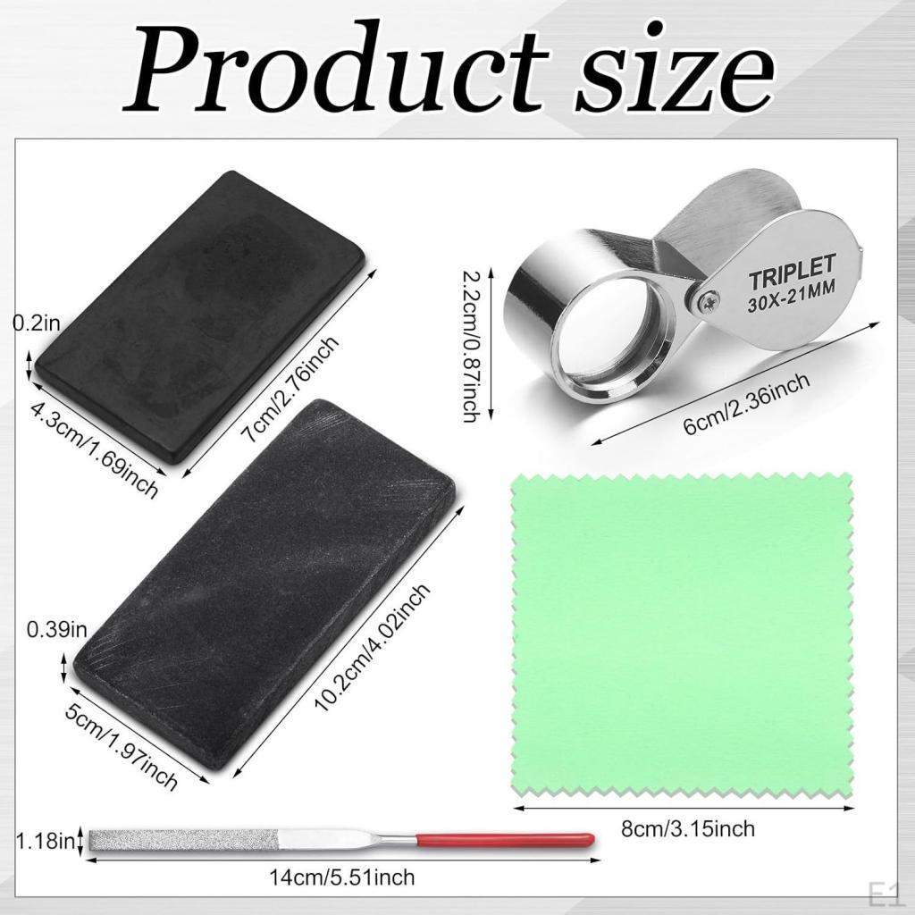 Gold Testing Stone Jewelry Metal Tool, Home Use, Professional Accessory Detecting