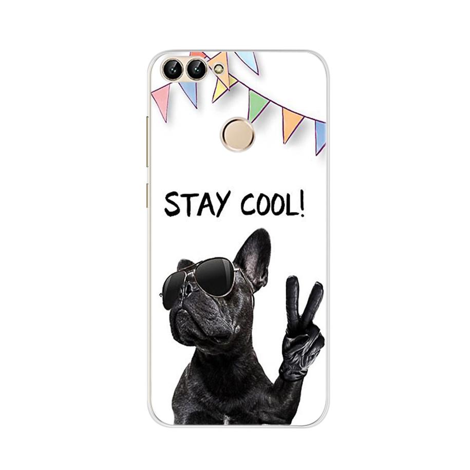 For Huawei P Smart Case TPU Soft Silicon Lavender Flower Back Cover Phone Case For Huawei P Smart 2018 FIG-LX1 PSmart Case 5.65"
