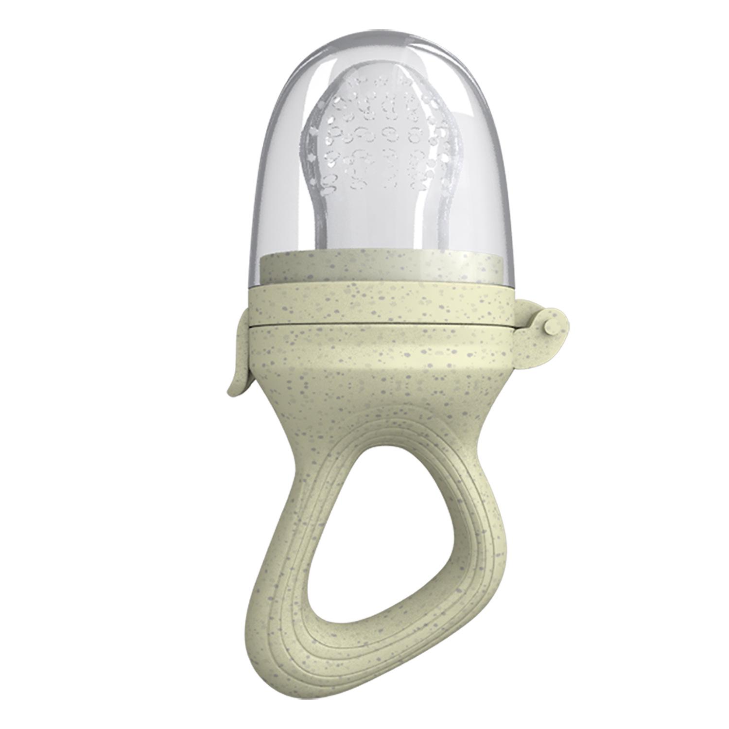 

Wheat Straw Silicone Baby Fruit & Veggie Teether пшеничный/бежевый