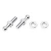 X Autohaux 10mm M8x15mm M8x20mm M8x25mm M6x15mm M6x20mm Car Gas Strut Ball Studs Silver Tone for Gas Struts Shocks 2 Sets 4 Sets