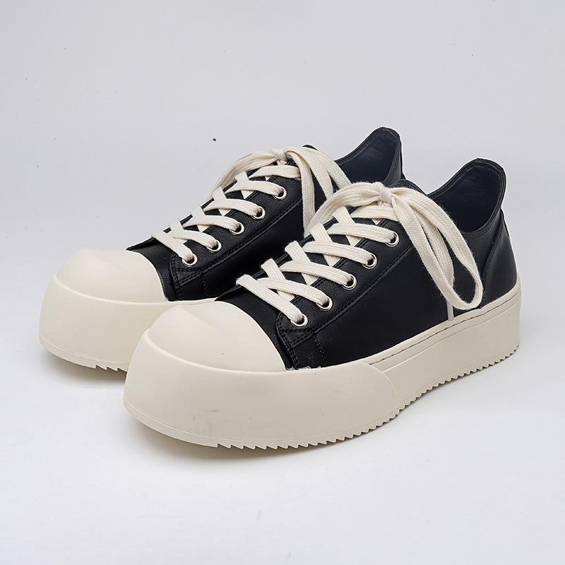 Minimalist big head milk fragrance baseplate shoes high street platform derby shoes trendy men commuter casual leather shoes 24326-K
