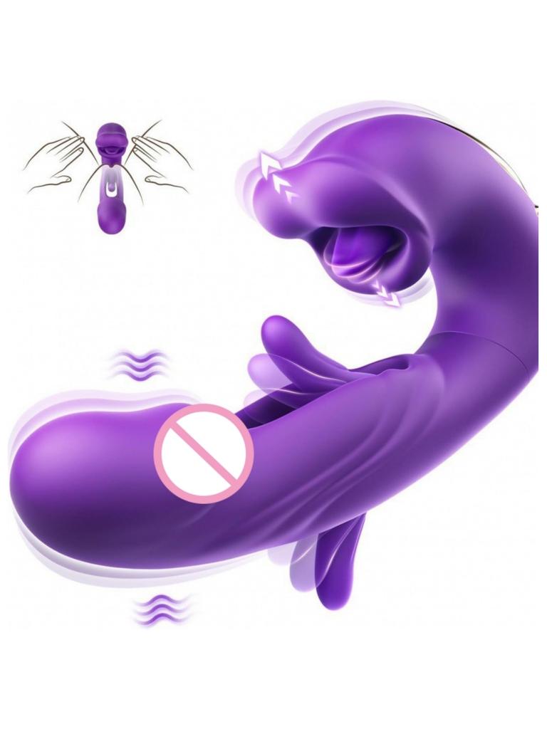 New Powerful Big Mouth Real Tongue Licking Vibrator Female Oral Clitoris Gspot Rose Vibrator Sex Toys Suction with a Long Tongue