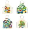 Fresh Fruit Halter Neck Sleeveless Apron Kitchen Household Waist Studio Baking Parent-Child