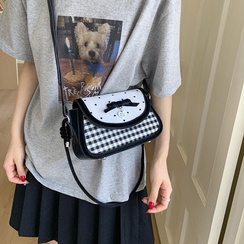Casual Fashion Handbag Bag Women Ins Summer New Bow Simple Trend High Sense Messenger Handbag