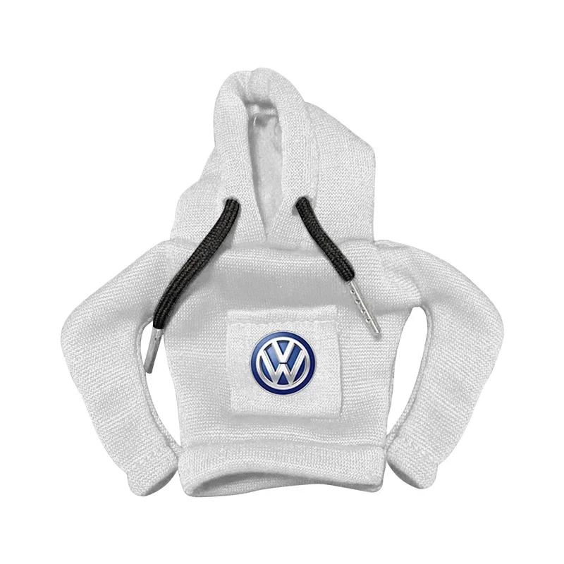 

For Volkswagen Hoodie Car Gear Shift Knob Cover Fashion Gearshift Handle Decorative For Volkswagen Golf-7 4 5 6 CC T-ROC Sharan белый