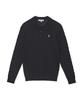 USPOLOASSN Cotton Long Sleeve Collared Knit_Black