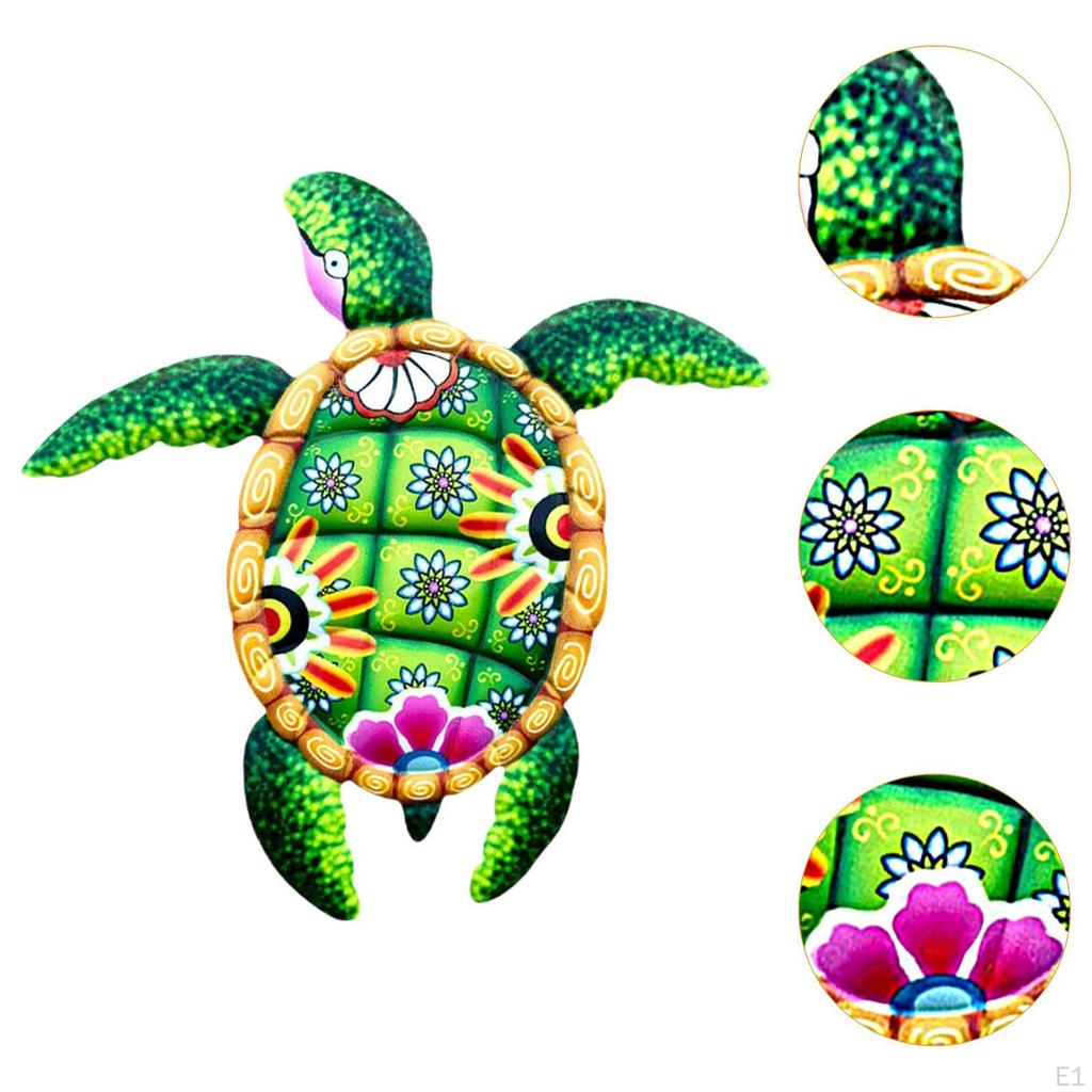 Eiserne Schildkröten-Wanddeko, Wandhänge-Dekor, Kreative Skulptur, Garten-Wohnzimmer-Dekoration,